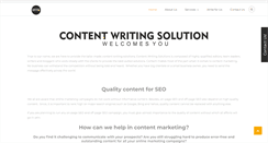 Desktop Screenshot of contentwritingsolutions.com